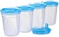 BabyOno Breast Milk Storage Containers 4 pcs - Food Container Set