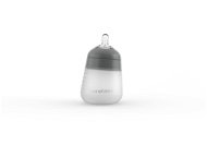 NANOBÉBÉ silikónová detská Flexy fľaša 270 ml, 1 ks, sivá - Dojčenská fľaša