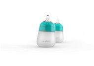 NANOBÉBÉ Silicone Baby Flexy Bottle 270ml, 2 pcs, Turquoise - Baby Bottle