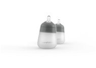 NANOBÉBÉ Silicone Baby Flexy Bottle 270ml, 2 pcs, Grey - Baby Bottle