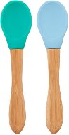 MINIKOIOI S bambusovou rukoväťou, 2 ks – Green/Blue - Detská lyžica