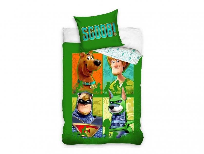 CARBOTEX kétoldalú - Scooby Doo Zöld négyes, 140×200 cm