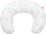 NEW BABY kojící polštář pírka růžová - Kojicí polštář