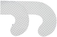 NEW BABY C-shaped Nursing Pillow Cover Xl Grey with Polka Dots - Nursing Pillow Cover