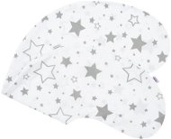 NEW BABY povlak na kojící polštář hvězdy šedé - Povlak na kojicí polštář