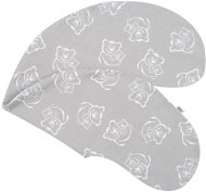 NEW BABY Nursing Pillowcase Teddy Bears Grey - Nursing Pillow Cover