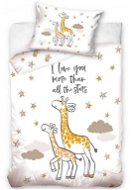 TIPTRADE obojstranná – žirafa a žirafiatko, 100 × 135 cm - Detská posteľná bielizeň