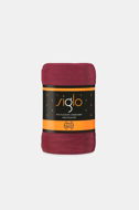 Blanket FARO blanket microfleece Siglo burgundy, 150×200 cm - Deka