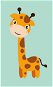 FARO Children's Bath Towel Giraffe 30×50cm - Children's Bath Towel