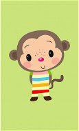 FARO Baby Towel Monkey 30×50cm - Children's Bath Towel