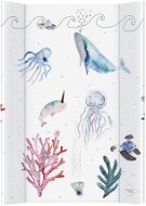CEBA Pelenkázó alátét 2 oldalas, MDF, 70 × 50 cm, Watercolor World Ocean - Pelenkázó alátét