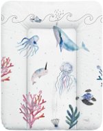 CEBA Pelenkázó alátét komódra, 70 × 50 cm, Watercolor World Ocean - Pelenkázó alátét