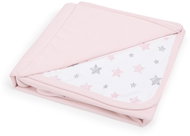 CEBA Baby Blanket 90 × 100 Candy Pink + Pink Stars - Blanket