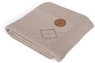 CEBA Knitted Blanket in Gift Box 90 × 90 Brown Rosettes - Blanket
