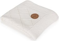 CEBA Knitted Blanket in Gift Box 90 × 90 Rice Pattern, Cream - Blanket