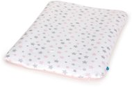 CEBA Soft changing mat cover 50 × 70 Grey Stars + Pink Stars 2 pcs - Cover