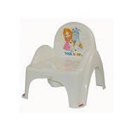 TEGA BABY Little Princes Highchair, White - Potty