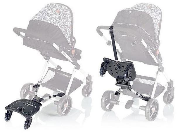 Skateboard for outlet pram