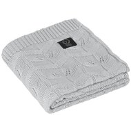 YOSOY Leaves made of Bamboo 50% and Cotton 50%, 95 × 85cm, Grey - Blanket