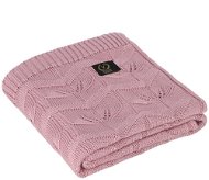 YOSOY Leaves made of Bamboo 50% and Cotton 50%, 95 × 85cm, Light Pink - Blanket