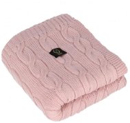 YOSOY 100% merinó gyapjú, 85 × 100 cm, világos rózsaszín - Pléd