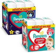 PAMPERS Pants vel. 4 (176 ks) + Night Pants vel. 4 (100 ks) - Plenkové kalhotky