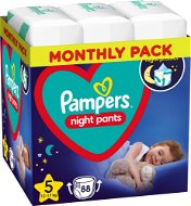 PAMPERS Night Pants veľ. 5 (4× 22 ks) - Plienkové nohavičky