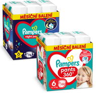 PAMPERS Pants vel. 6 (132 ks) + Night Pants vel. 6 (76 ks) - Plenkové kalhotky