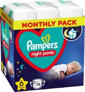 PAMPERS Night Pants veľ. 6 (76 ks) - Plienkové nohavičky