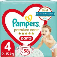 Plienkové nohavičky PAMPERS Premium Care Pants veľ. 4 (58 ks) - Plenkové kalhotky