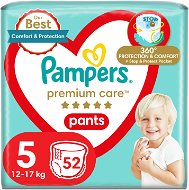 Plienkové nohavičky PAMPERS Premium Care Pants veľ. 5 (52 ks) - Plenkové kalhotky