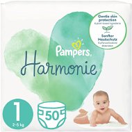 PAMPERS Harmonie veľkosť 1 (50 ks) - Jednorazové plienky