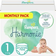PAMPERS Harmony size 1 (102 pcs) - Disposable Nappies