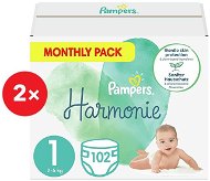 PAMPERS Harmony size 1 (204 pcs) - Disposable Nappies