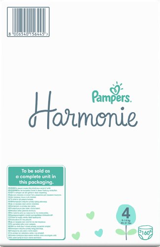 PAMPERS HARMONIE Couches Bébé Taille 4 9Kg - 14Kg