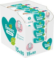 PAMPERS Sensitive Baby 15× 80 ks - Detské vlhčené obrúsky