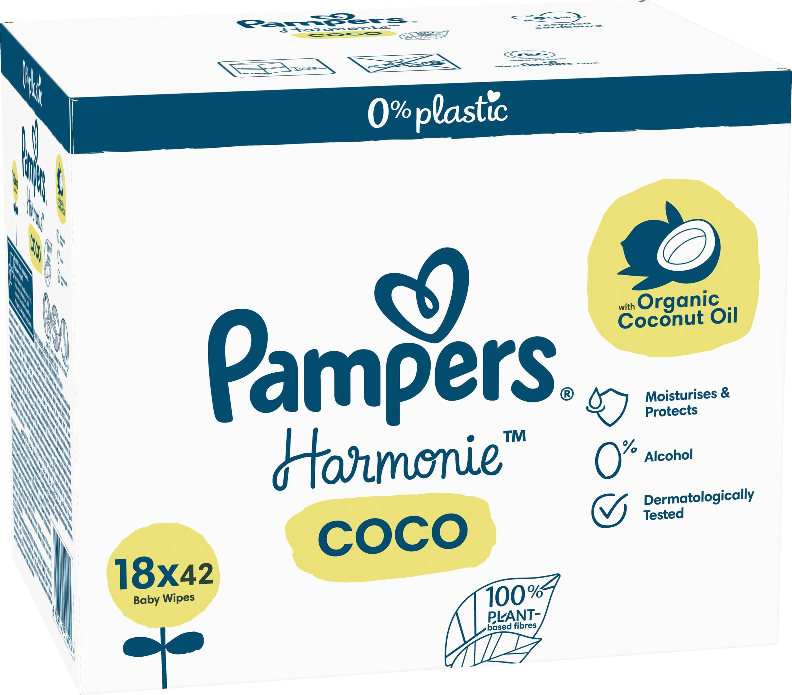 Pampers pure hot sale coconut wipes