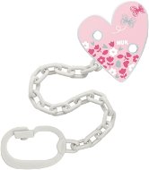 NUK Soother Chain with Clip Pink - Dummy Clip