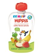 HiPP BIO 100% ovocie Jablko-Banán-Jahoda od uk. 4. mesiaca, 100 g - Príkrm