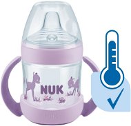 NUK fľaštička na učenie Nature Sense s kontrolou teploty 150 ml fialová - Detský hrnček