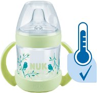 NUK fľaštička na učenie Nature Sense s kontrolou teploty 150 ml zelená - Detský hrnček