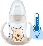 NUK  fľaštička na učenie  DISNEY-Medvedík Pú s kontrolou teploty 150 ml béžová (mix motívov) - Detská fľaša na pitie