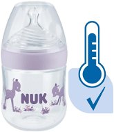 NUK Nature Sense kojenecká láhev s kontrolou teploty 150 ml fialová - Kojenecká láhev
