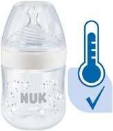 NUK Nature Sense kojenecká láhev s kontrolou teploty 150 ml bílá - Kojenecká láhev