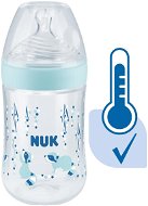 NUK Nature Sense kojenecká láhev s kontrolou teploty 260 ml tyrkys - Kojenecká láhev