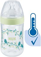 NUK Nature Sense kojenecká láhev s kontrolou teploty 260 ml zelená - Kojenecká láhev