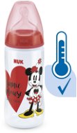 NUK FC+ MICKEY cumisüveg hőmérséklet-szabályozóval 300 ml piros - Cumisüveg