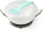 BabyOno Baby Bowl with Suction Cup and Spoon, Grey - Children's Bowl