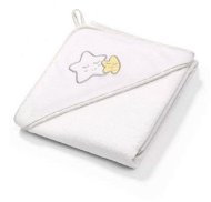 BabyOno Terry Hooded Towel 100 × 100cm, White - Children's Bath Towel