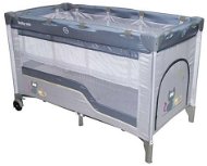 Baby Mix Travel Cot, Grey - Travel Bed